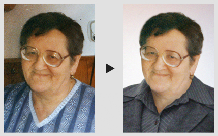 výměna pozadí a šatů